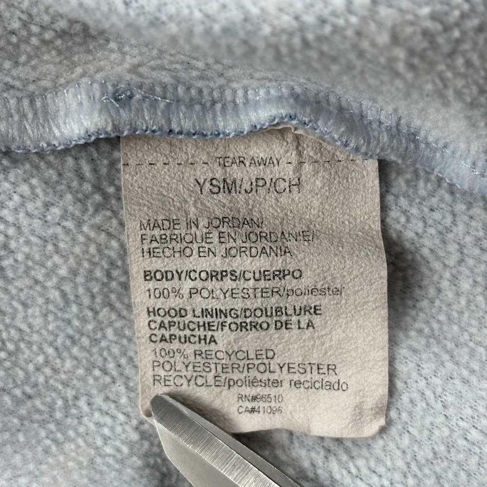 Under Armour Youth Small Hoodie Blue Camo Loose‎ Fit Pullover Fleece Lined
